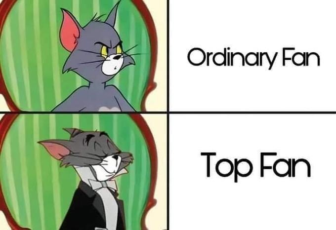 Ordinary fans vs Top fans  CRAMEMS MEMES