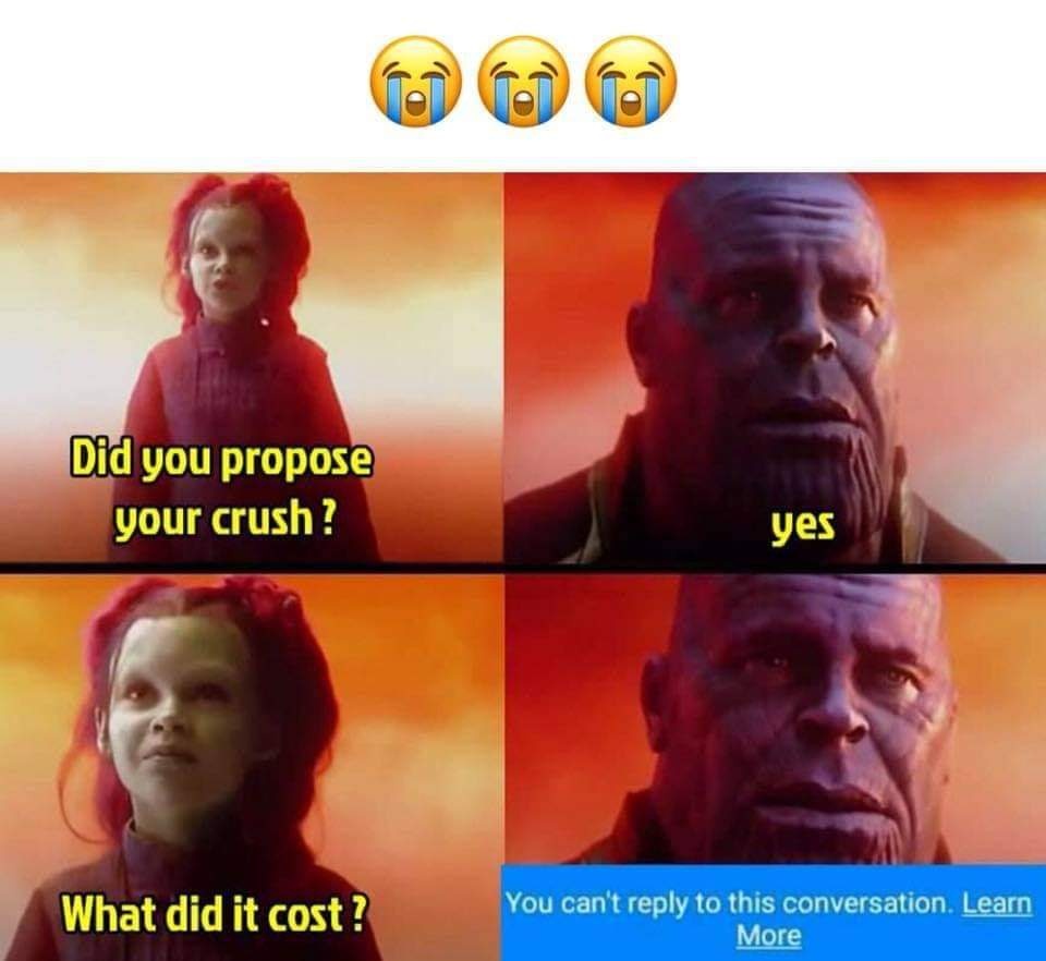 Did you purpose your crush?  CRAMEMS MEMES