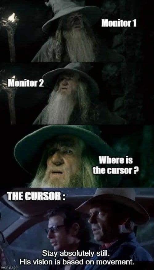 Dual Monitor vs Cursor  CRAMEMS MEMES