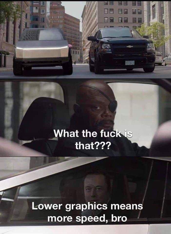 Lower Graphics Performance  CRAMEMS MEMES
